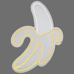 Luminaire déco Leuchten-Direkt NEON-BANANE LED Jaune, Blanc, 1 lumière