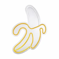 Luminaire déco Leuchten-Direkt NEON-BANANE LED Jaune, Blanc, 1 lumière