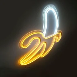 Luminaire déco Leuchten-Direkt NEON-BANANE LED Jaune, Blanc, 1 lumière
