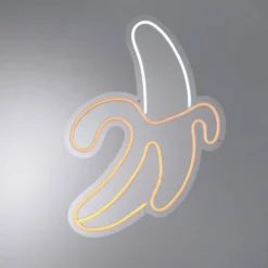Luminaire déco Leuchten-Direkt NEON-BANANE LED Jaune, Blanc, 1 lumière