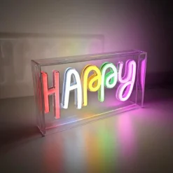 Luminaire déco Leuchten-Direkt NEON-HAPPY LED Transparent, 1 lumière