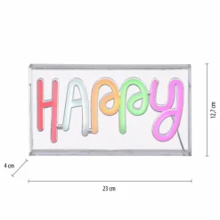 Luminaire déco Leuchten-Direkt NEON-HAPPY LED Transparent, 1 lumière