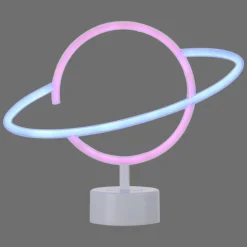 Luminaire déco Leuchten-Direkt NEON-SATURN LED Blanc, 1 lumière