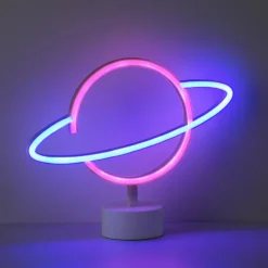 Luminaire déco Leuchten-Direkt NEON-SATURN LED Blanc, 1 lumière