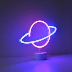 Luminaire déco Leuchten-Direkt NEON-SATURN LED Blanc, 1 lumière