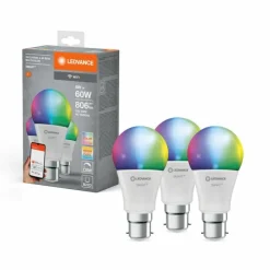 Luminaires Ledvance B22d 9 Watt RGB (couleurs réglables) dimmable 806 Lumen
