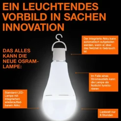 Luminaires Osram E27 LED 8 Watt blanc neutre 806 Lumen