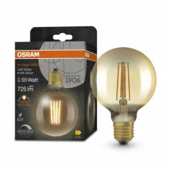 Luminaires Osram E27 LED 6.5 Watt blanc chaud dimmable 725 Lumen