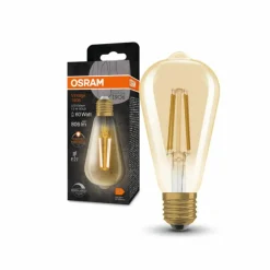 Luminaires Osram E27 LED 7.2 Watt blanc chaud dimmable 806 Lumen