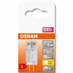 Luminaires Osram G4 LED 0.6 Watt blanc chaud 55 Lumen