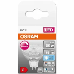 Luminaires Osram GU5.3 LED 8 Watt blanc neutre dimmable 620 Lumen