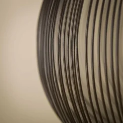 lustre Agueda Brun foncé, Nickel mat, Noir, 1 lumière