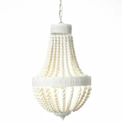 Lustre Brilliant Liba Blanc, 3 lumières