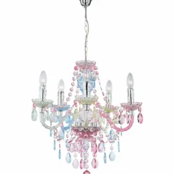 Lustre Globo Chrome, 5 lumières