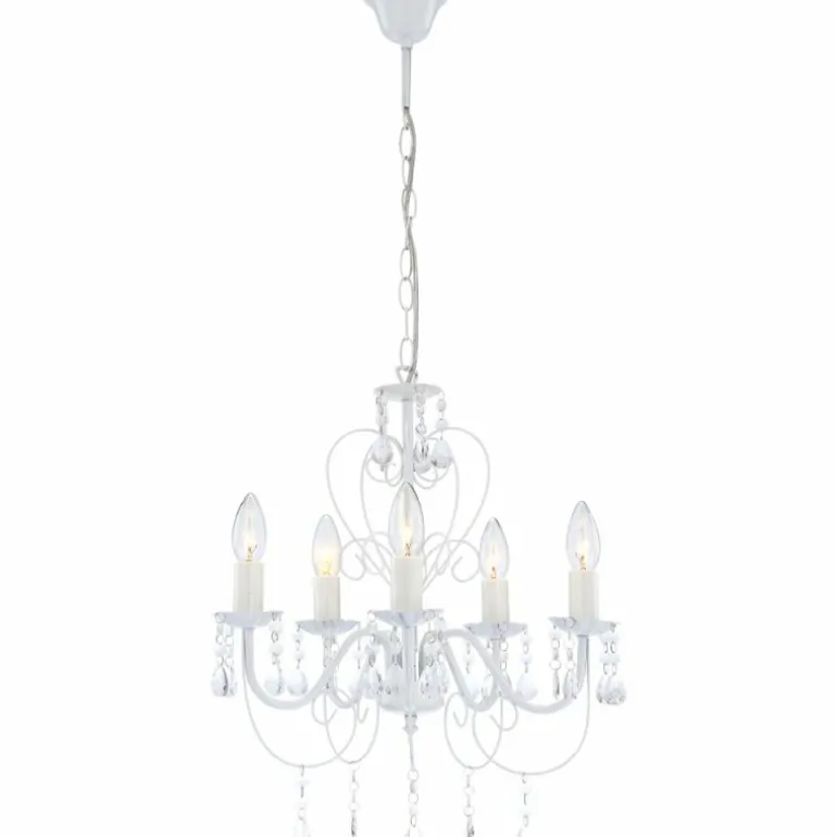 Lustre Globo PINJA Blanc, 5 lumières