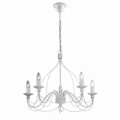 Lustre Ideal Lux CORTE Blanc, 5 lumières