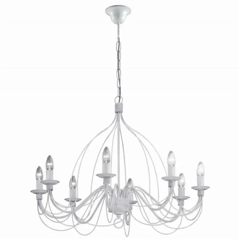 Lustre Ideal Lux CORTE Blanc, 8 lumières