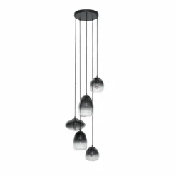 lustre Kissaboui Noir, 5 lumières