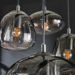 lustre Kissaboui Noir, 6 lumières