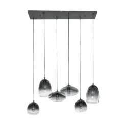lustre Kissaboui Noir, 6 lumières
