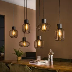 lustre Lalora Anthracite, 6 lumières
