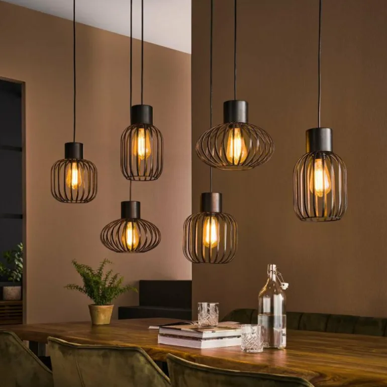 lustre Lalora Anthracite, 6 lumières
