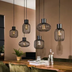 lustre Lalora Anthracite, 6 lumières