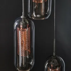 lustre Lalora Noir, 3 lumières