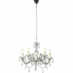 Lustre Lucide ARABESQUE Blanc, 5 lumières