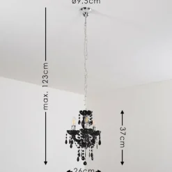 Lustre Malmback Noir, 3 lumières