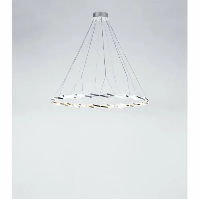 Lustre Serien Lighting ZOOM Acier inoxydable, 20 lumières
