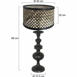 Lyons Lampe à poser Luminaires Steinhauer Noir, 1 lumière