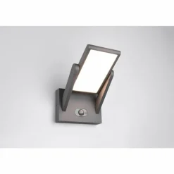 Malawi Applique murale Luminaires Trio LED Anthracite, 1 lumière, Détecteur de mouvement