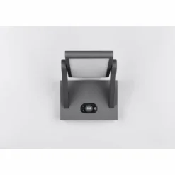 Malawi Applique murale Luminaires Trio LED Anthracite, 1 lumière, Détecteur de mouvement