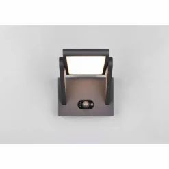 Malawi Applique murale Luminaires Trio LED Anthracite, 1 lumière, Détecteur de mouvement