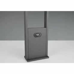 Malawi Lampadaire d'extérieur Luminaires Trio LED Anthracite, 1 lumière, Détecteur de mouvement