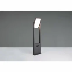 Malawi Lampadaire d'extérieur Luminaires Trio LED Anthracite, 1 lumière, Détecteur de mouvement