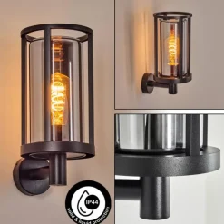 Martinha Lampe murale d´extérieur Noir, 1 lumière