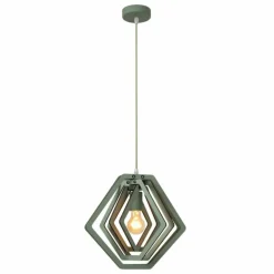 MAURO Suspension Luminaires Lucide Vert, 1 lumière