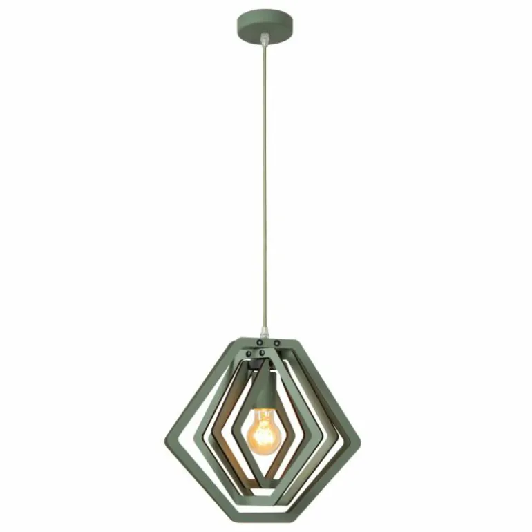 MAURO Suspension Luminaires Lucide Vert, 1 lumière