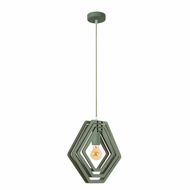 MAURO Suspension Luminaires Lucide Vert, 1 lumière