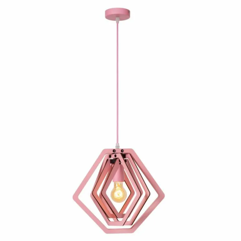 MAURO Suspension Luminaires Lucide Rose, 1 lumière