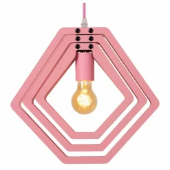 MAURO Suspension Luminaires Lucide Rose, 1 lumière
