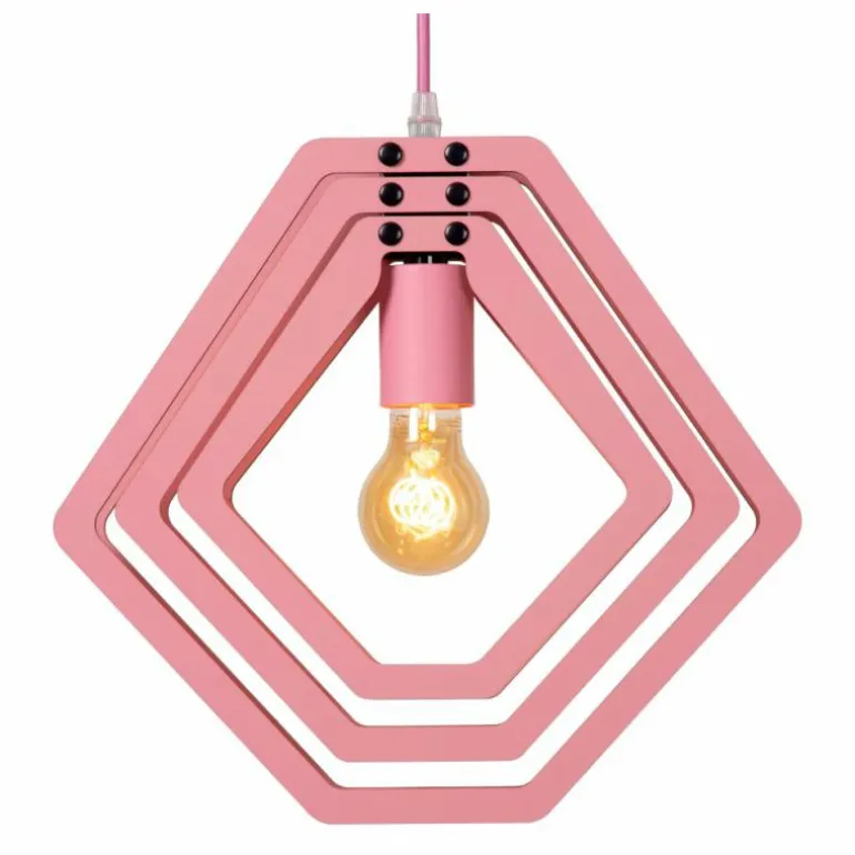 MAURO Suspension Luminaires Lucide Rose, 1 lumière