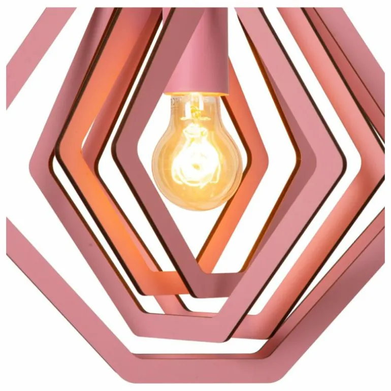 MAURO Suspension Luminaires Lucide Rose, 1 lumière