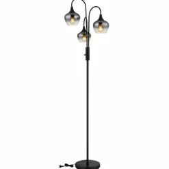 Maxy Lampadaire Luminaires Globo Lighting Noir, 3 lumières