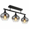 Maxy Plafonnier Luminaires Globo Lighting Noir, 3 lumières