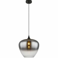 Maxy Suspension Luminaires Globo Lighting Noir, 1 lumière