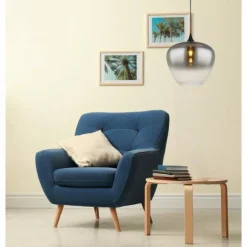 Maxy Suspension Luminaires Globo Lighting Noir, 1 lumière