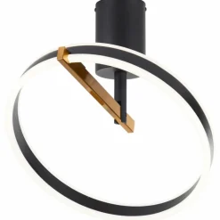 Merida Plafonnier Luminaires Brilliant LED Noir, 1 lumière, Télécommandes